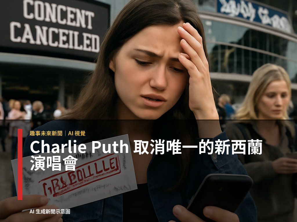 Charlie Puth 取消唯一的新西蘭演唱會